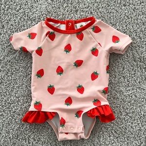 Tucker + Tate baby girl strawberry swim suit